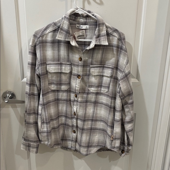 NWT Hollister Plaid Button Down Shirt - Picture 4 of 7